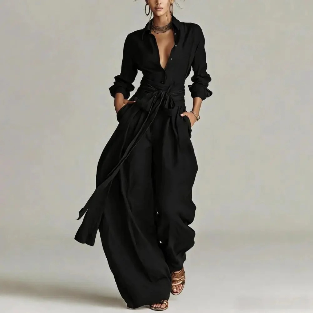 Camilla | Damen Modern Zweiteiler Jumpsuit Set