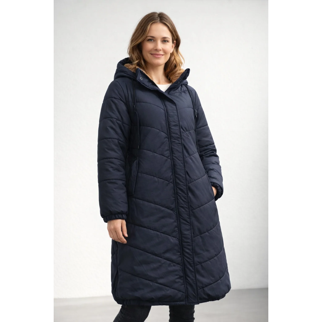 Carina | Damen Lange Elegante Winterjacke