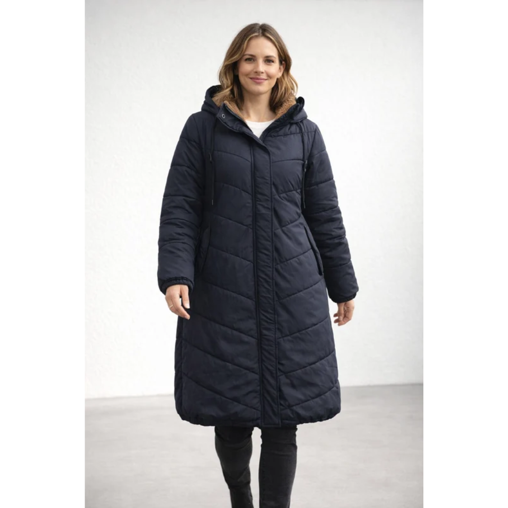Carina | Damen Lange Elegante Winterjacke