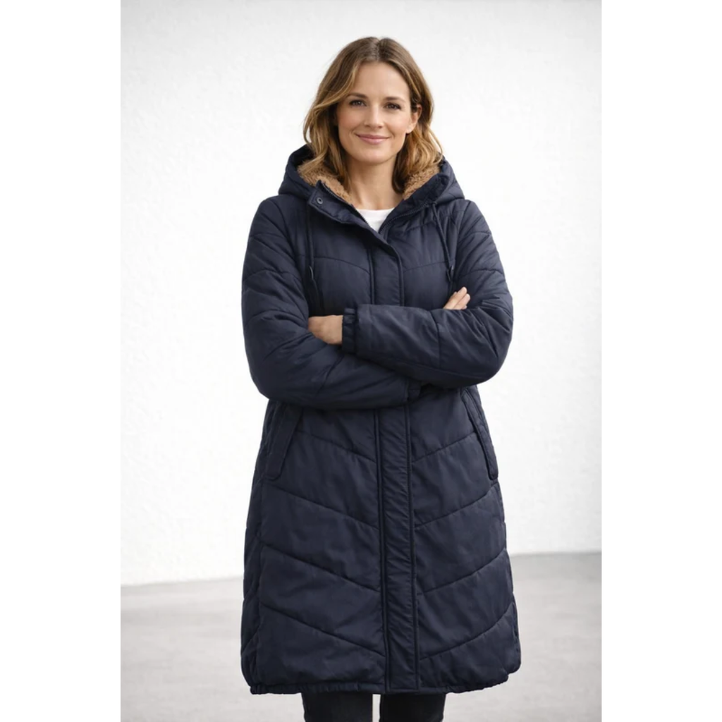 Carina | Damen Lange Elegante Winterjacke