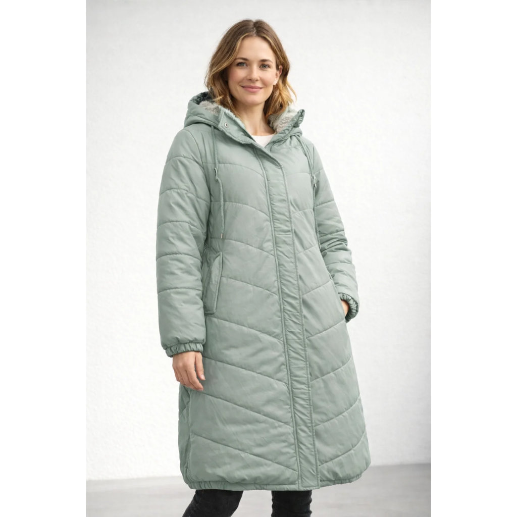Carina | Damen Lange Elegante Winterjacke