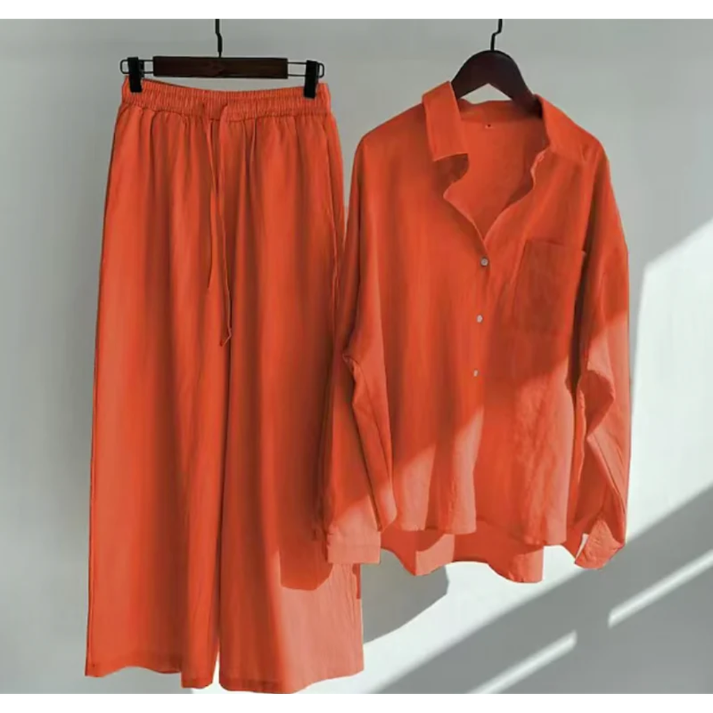 Carina | Damen Sommer Set Mit Bluse Und Hose