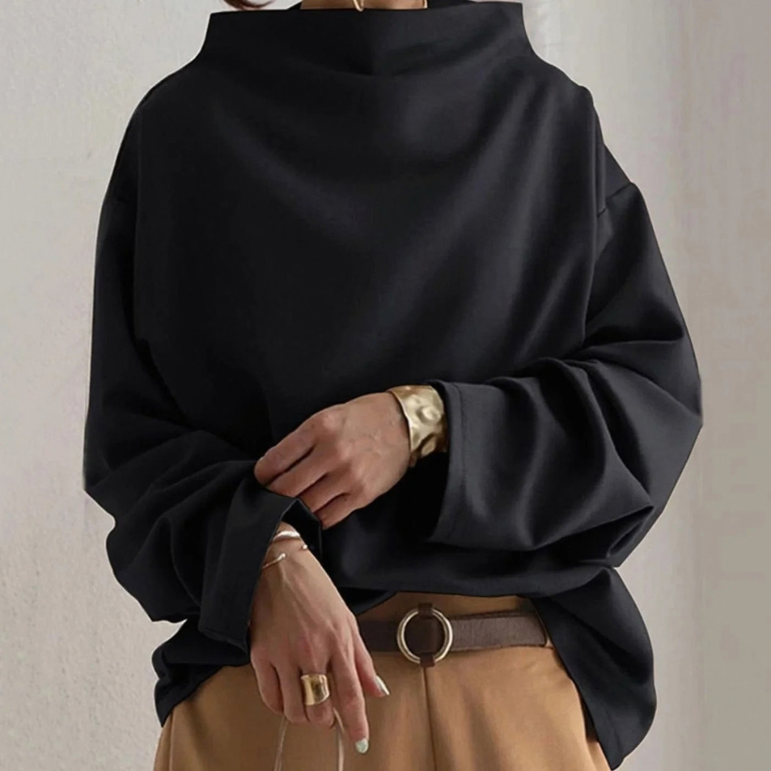 Carla | Damen Pullover mit Kragen und Langarm