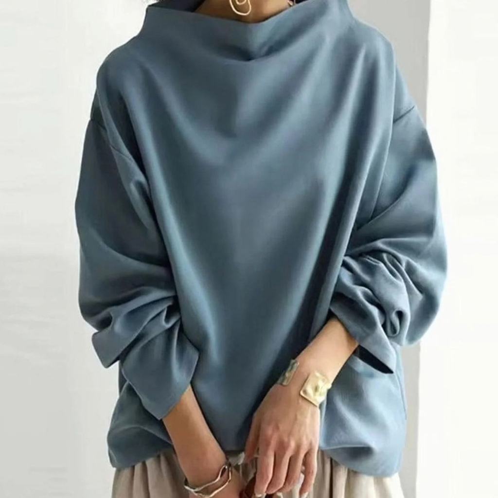 Carla | Damen Pullover mit Kragen und Langarm