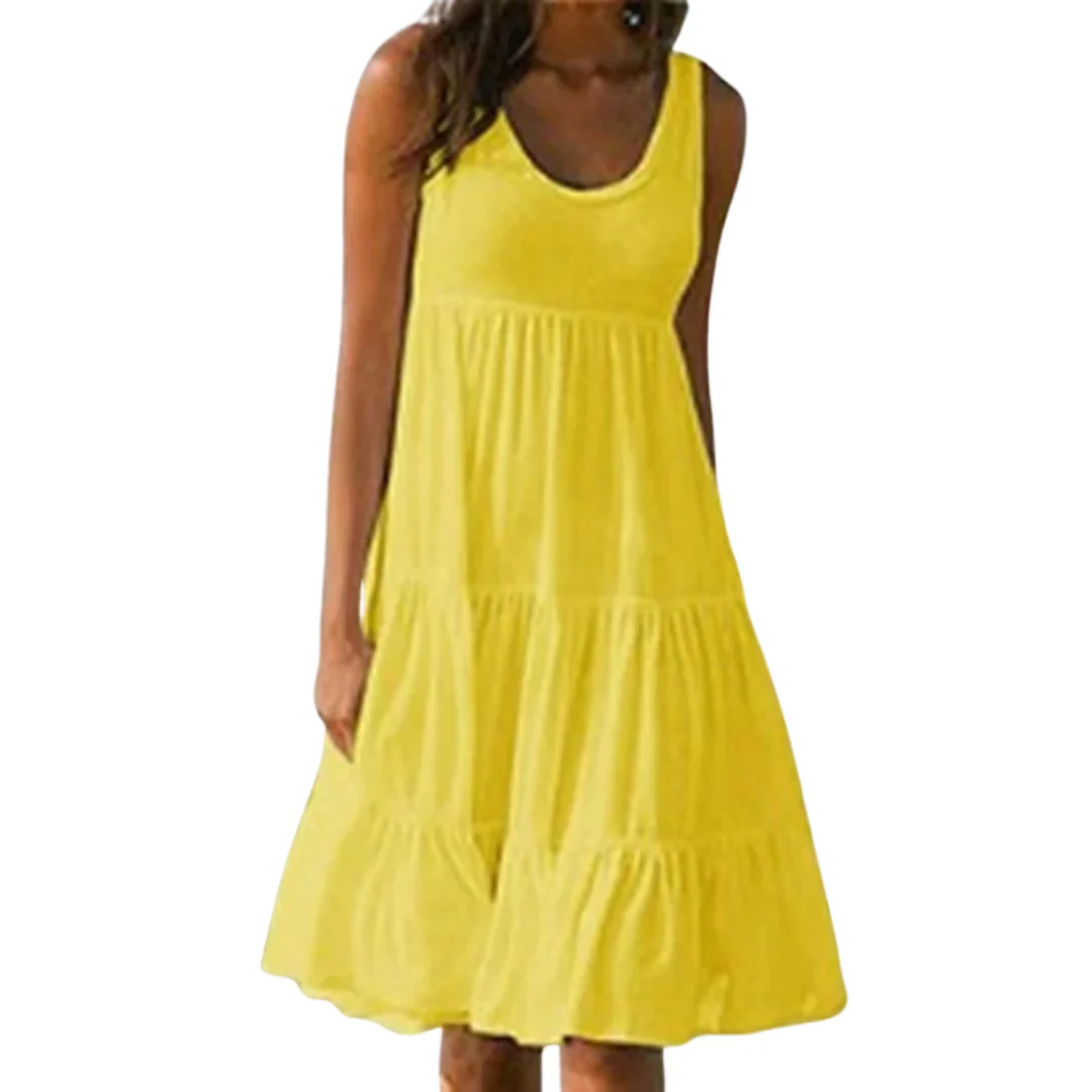Carmen | Damen Schlichtes Sommerkleid Mini