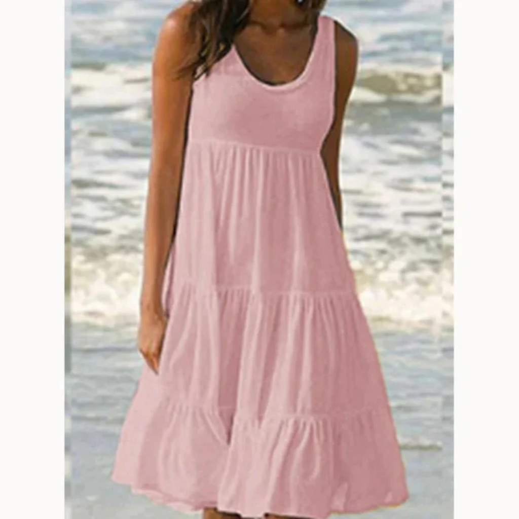 Carmen | Damen Schlichtes Sommerkleid Mini
