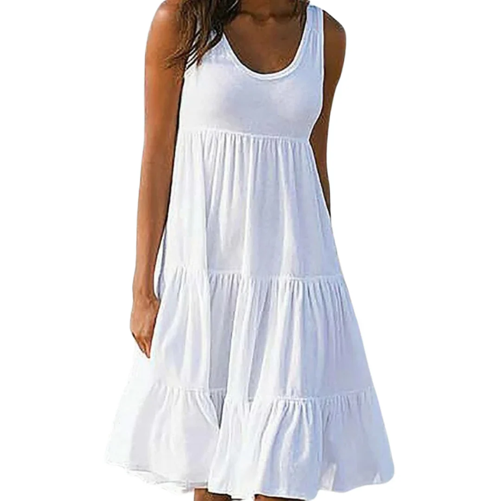 Carmen | Damen Schlichtes Sommerkleid Mini