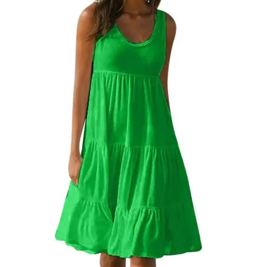 Carmen | Damen Schlichtes Sommerkleid Mini