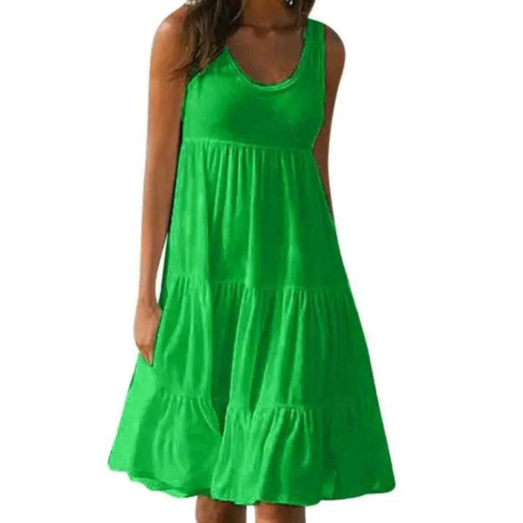 Carmen | Damen Schlichtes Sommerkleid Mini