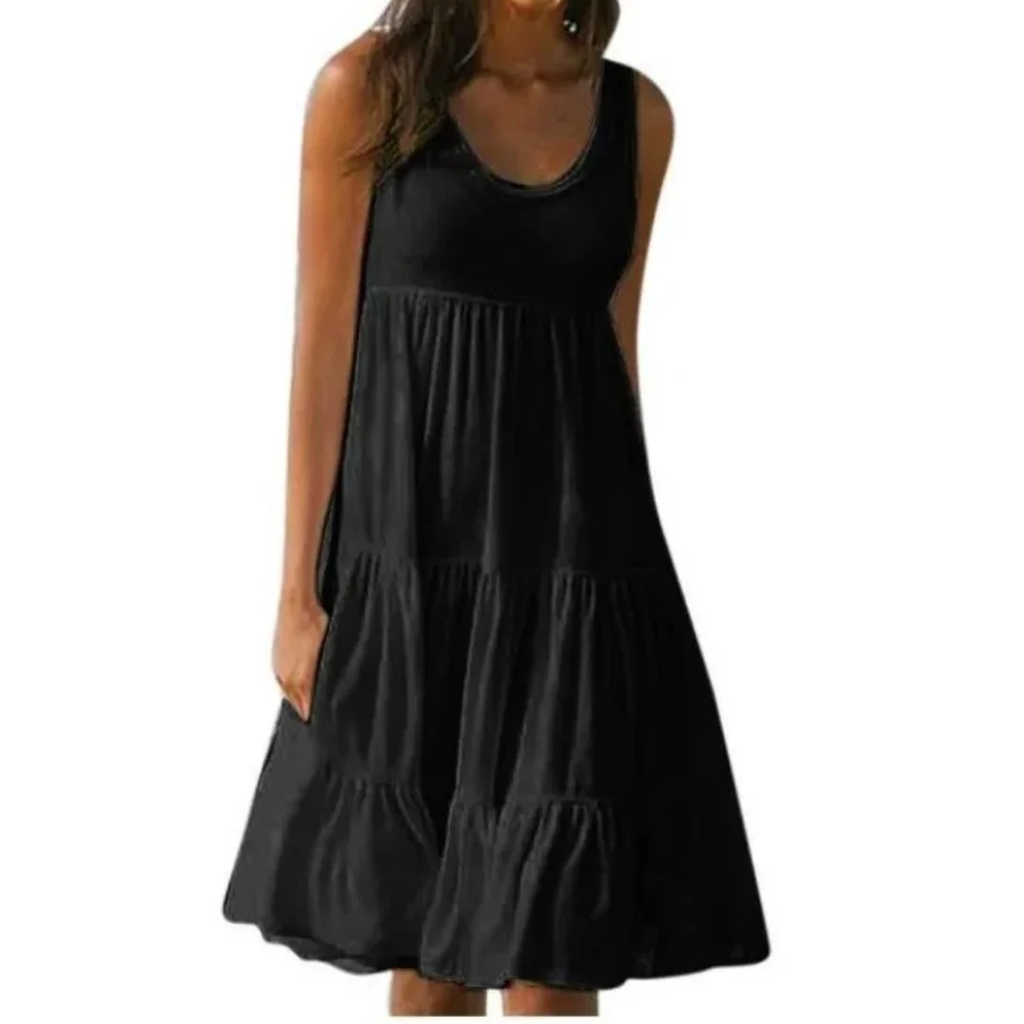 Carmen | Damen Schlichtes Sommerkleid Mini