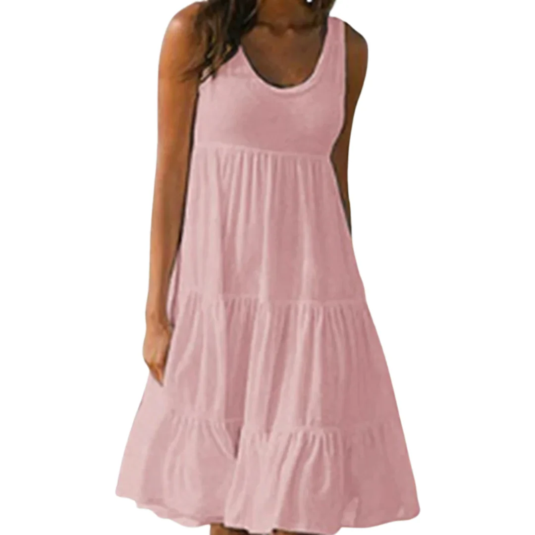 Carmen | Damen Schlichtes Sommerkleid Mini