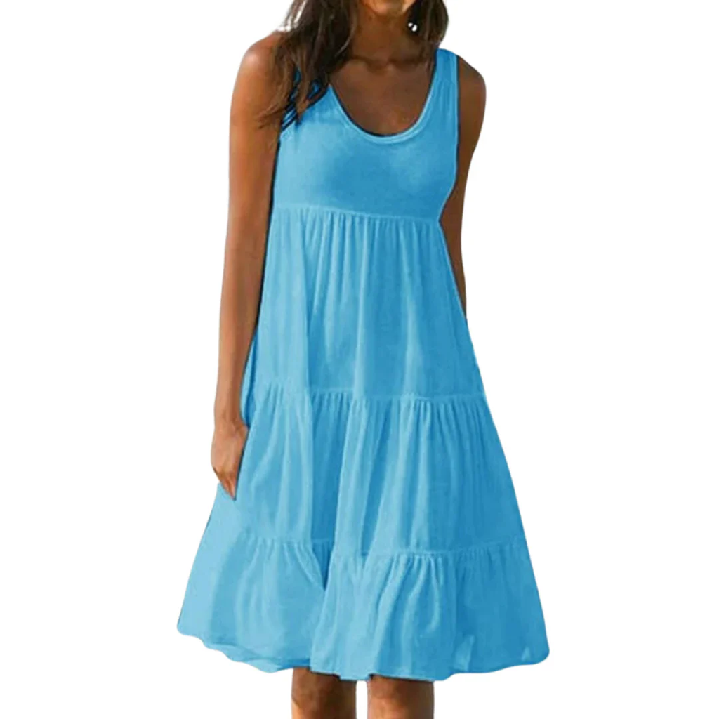 Carmen | Damen Schlichtes Sommerkleid Mini
