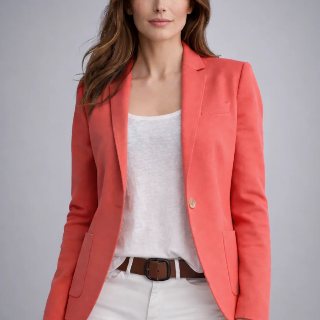 Carola | Damen Langarm Blazer mit einem Knopf