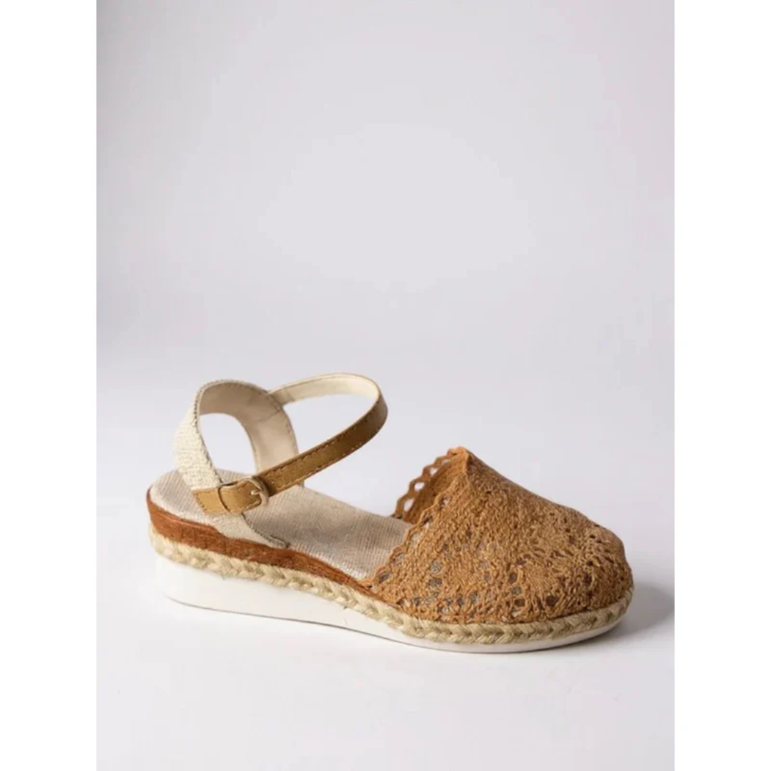 Carolina | Damen Moderne Sandalen Keilabsatz im Boho Stil