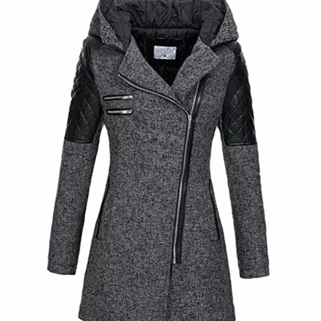 Caroline | Damen Winterjacke im A Linien Stil mit Reißverschluss