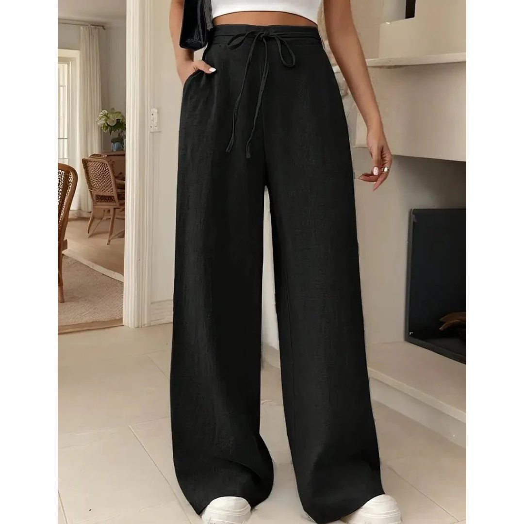 Celine | Damen Leinenhose Wide Leg Elegant