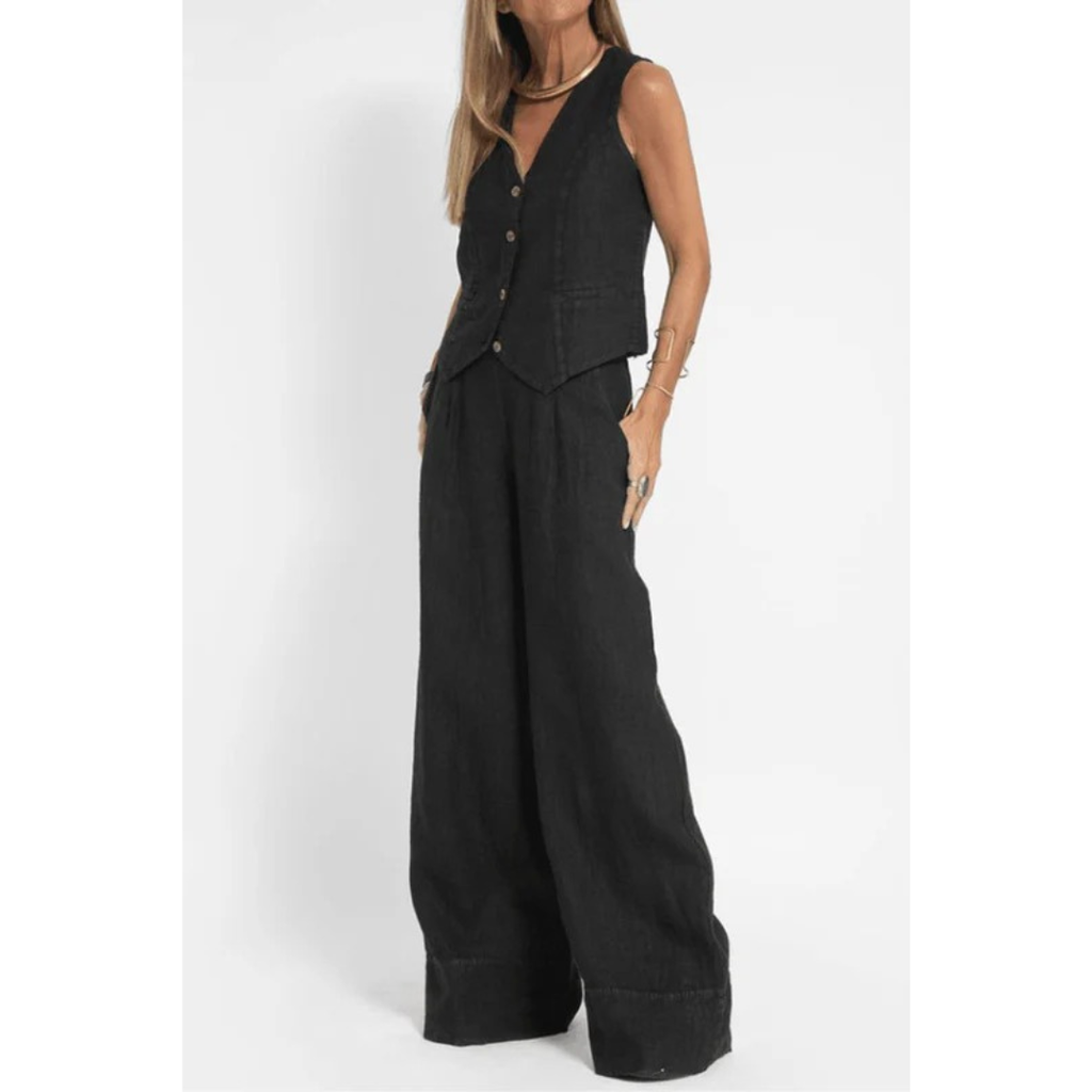 Charlotte | Damen Modern Zweiteiler Hose Weste Set