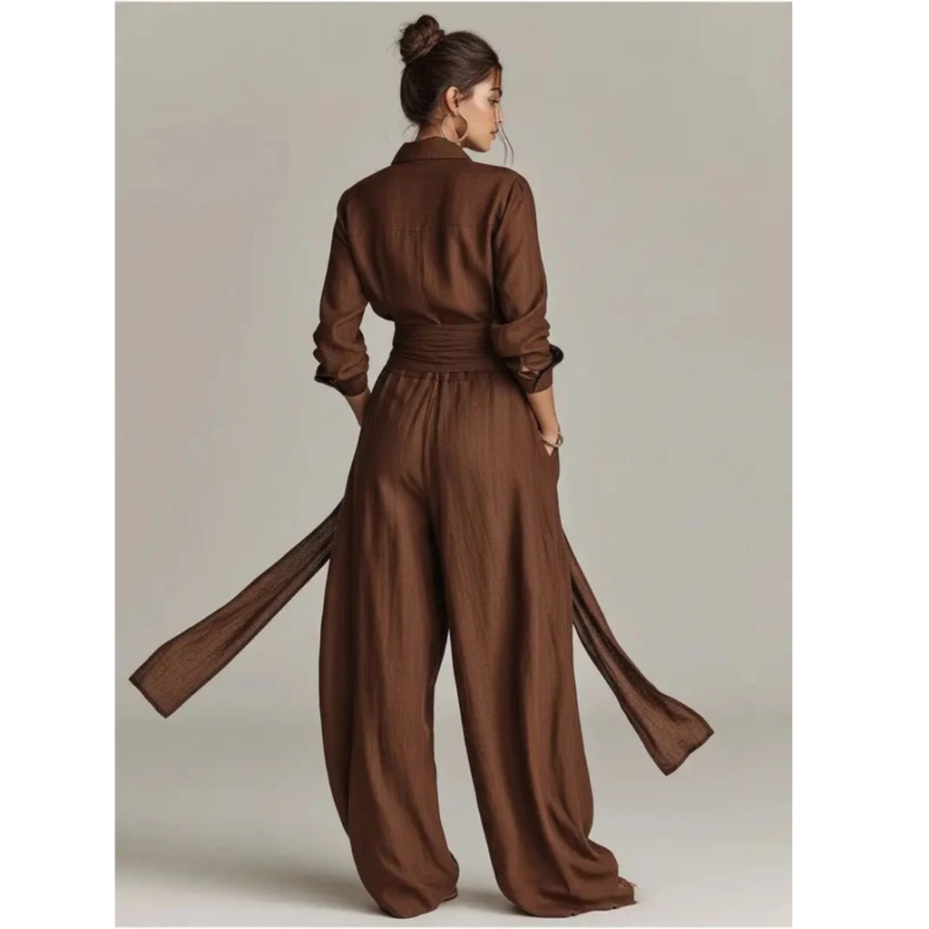 Christa | Damen Sommer Jumpsuit Mit Gürtel