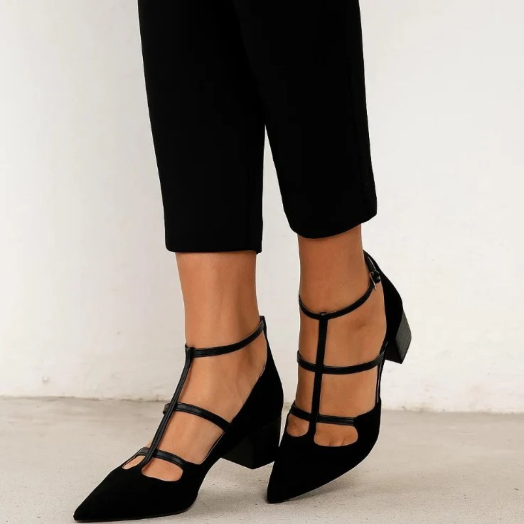 Christiane | Damen Schwarz Elegante High Heels