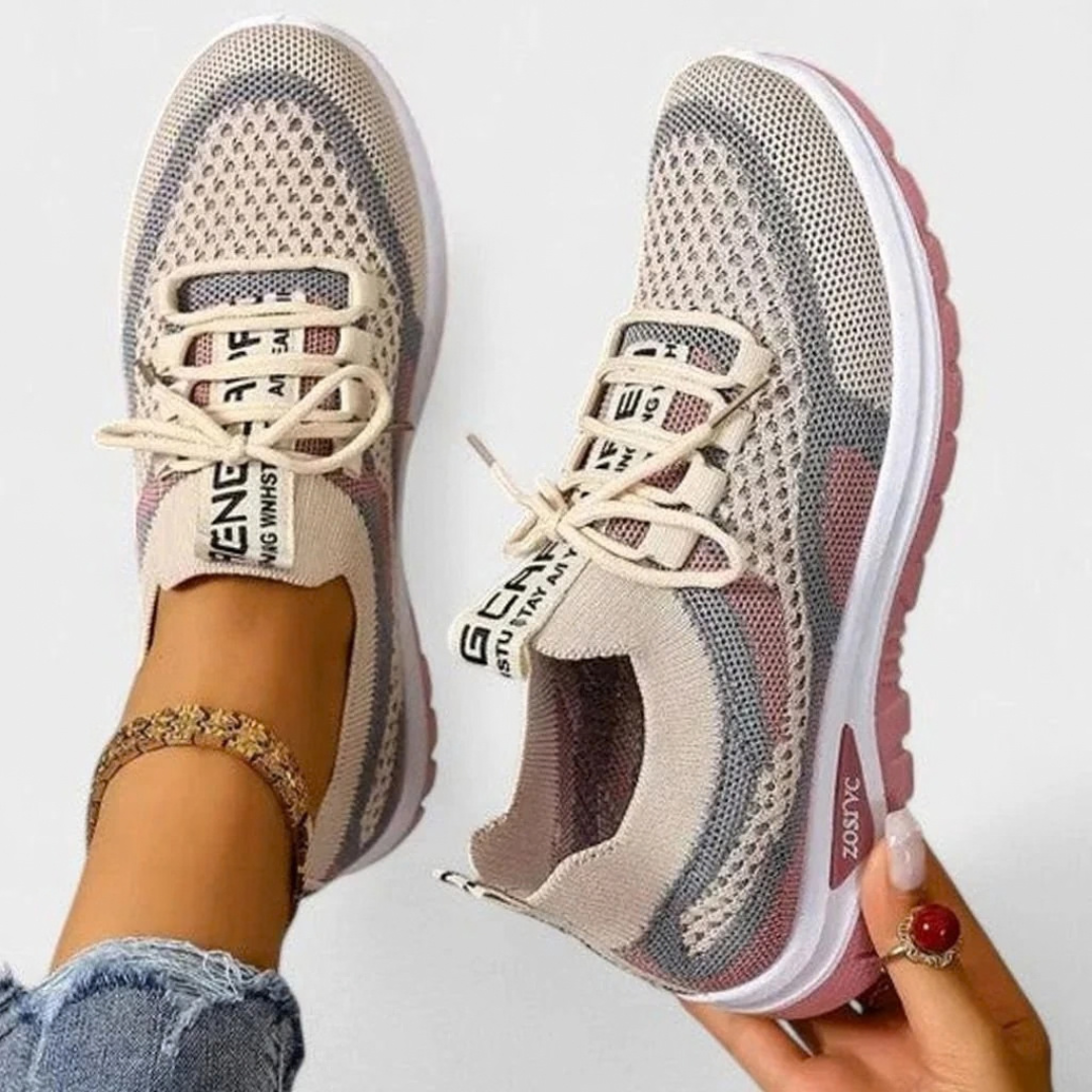 Christina | Damen Orthopädische Sneaker mit Schnürschuh, leichter Gestaltung und Laufschuh Stil