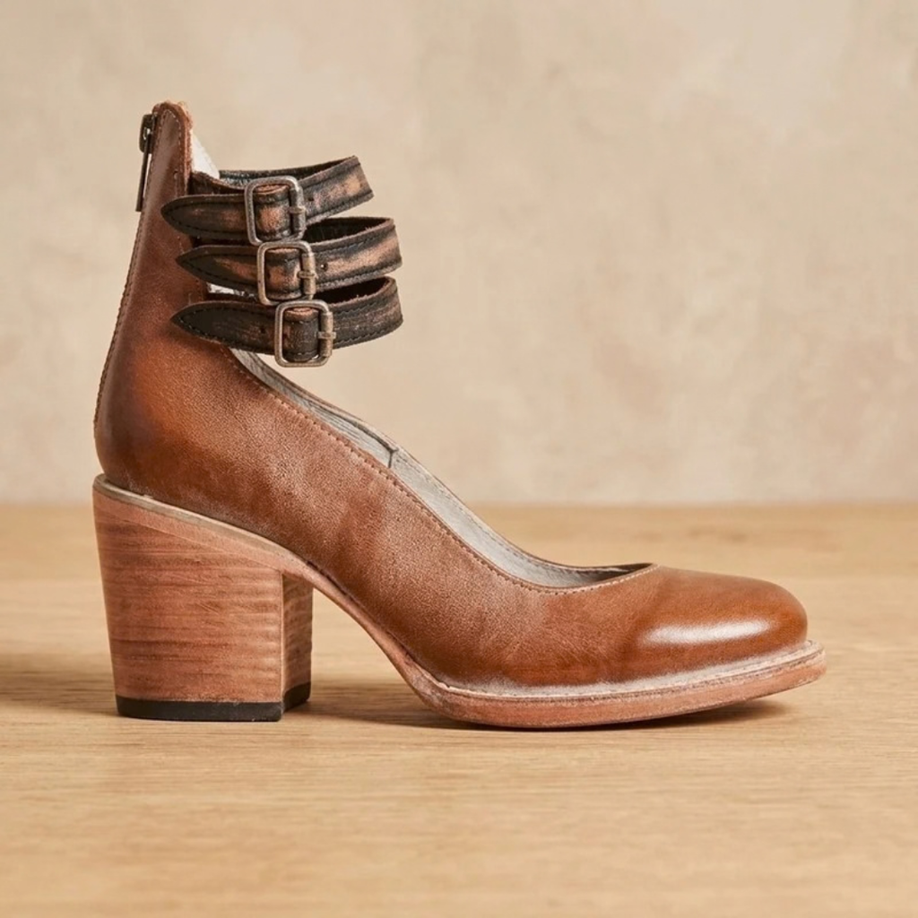 Christina | Damen Orthopädische Stiefeletten mit Doppelter Schnalle