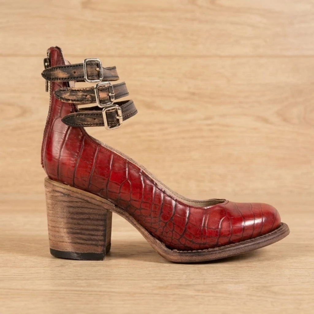 Christina | Damen Orthopädische Stiefeletten mit Doppelter Schnalle