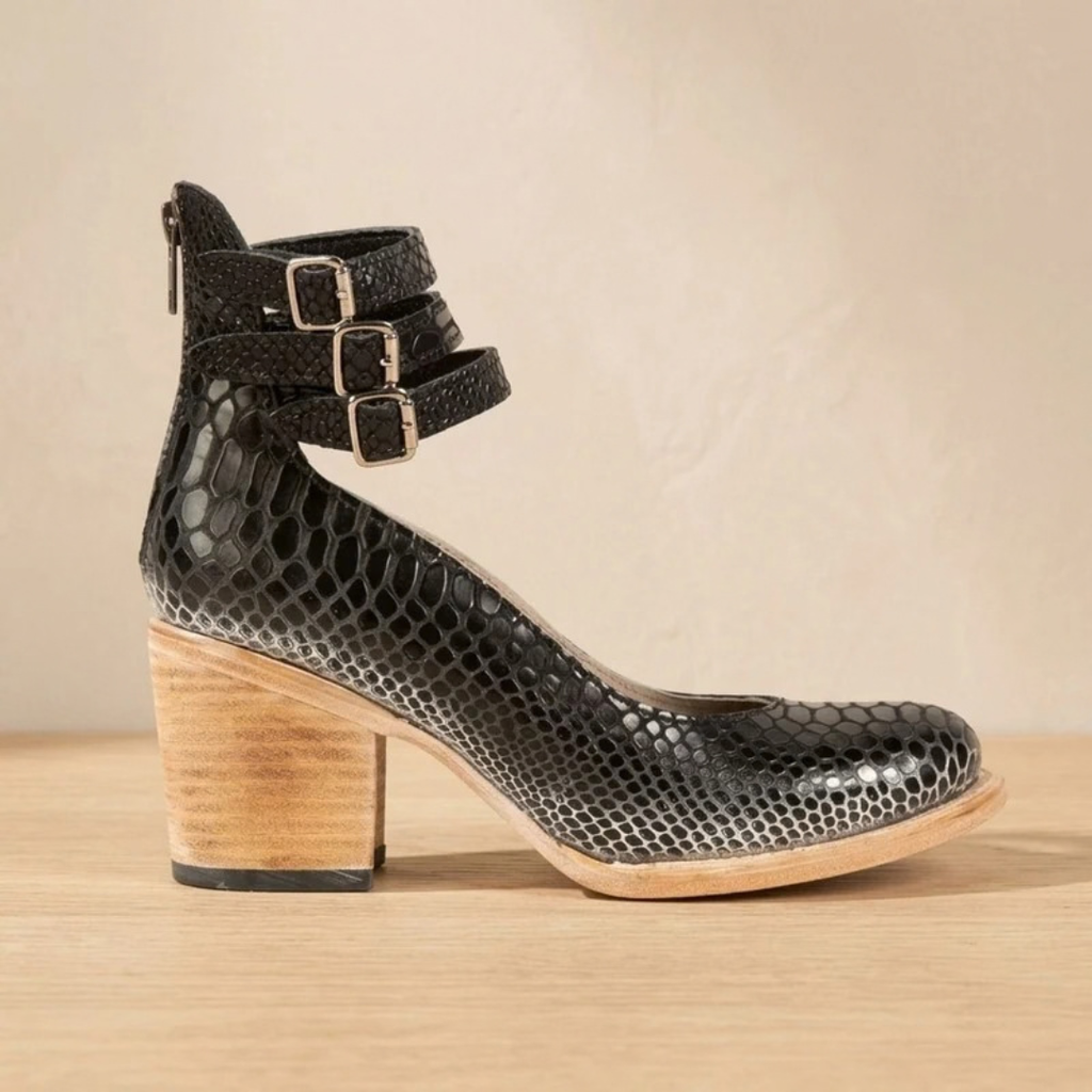 Christina | Damen Orthopädische Stiefeletten mit Doppelter Schnalle