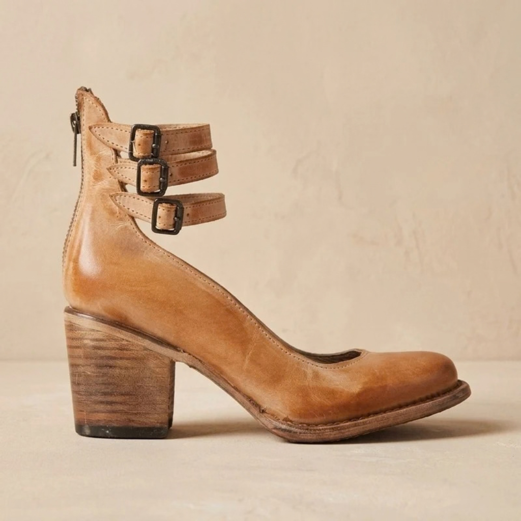 Christina | Damen Orthopädische Stiefeletten mit Doppelter Schnalle