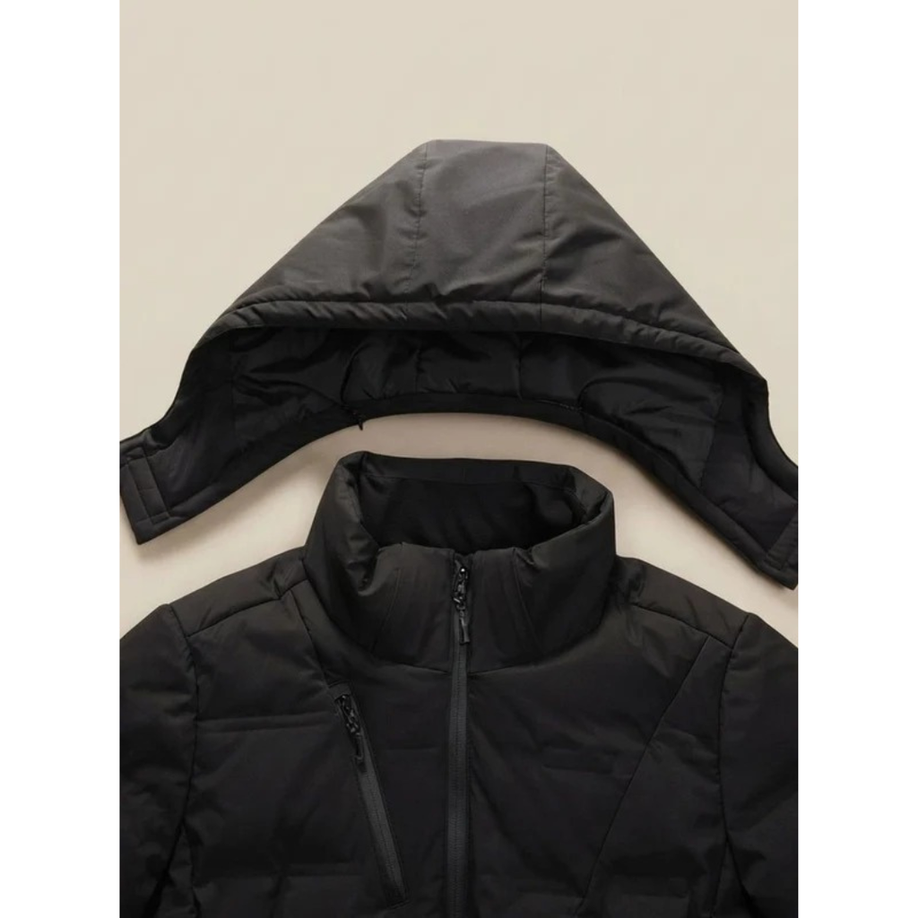 Cihan | Herren Winterjacke mit Kapuze und Taschen mit Reißverschluss