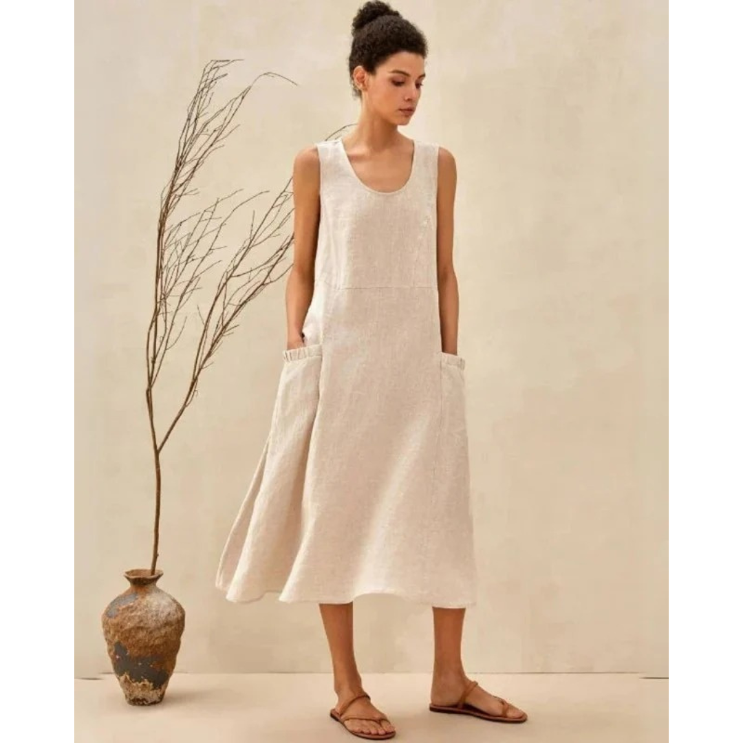 Clara | Damen Sommerkleid Midi Für Strand