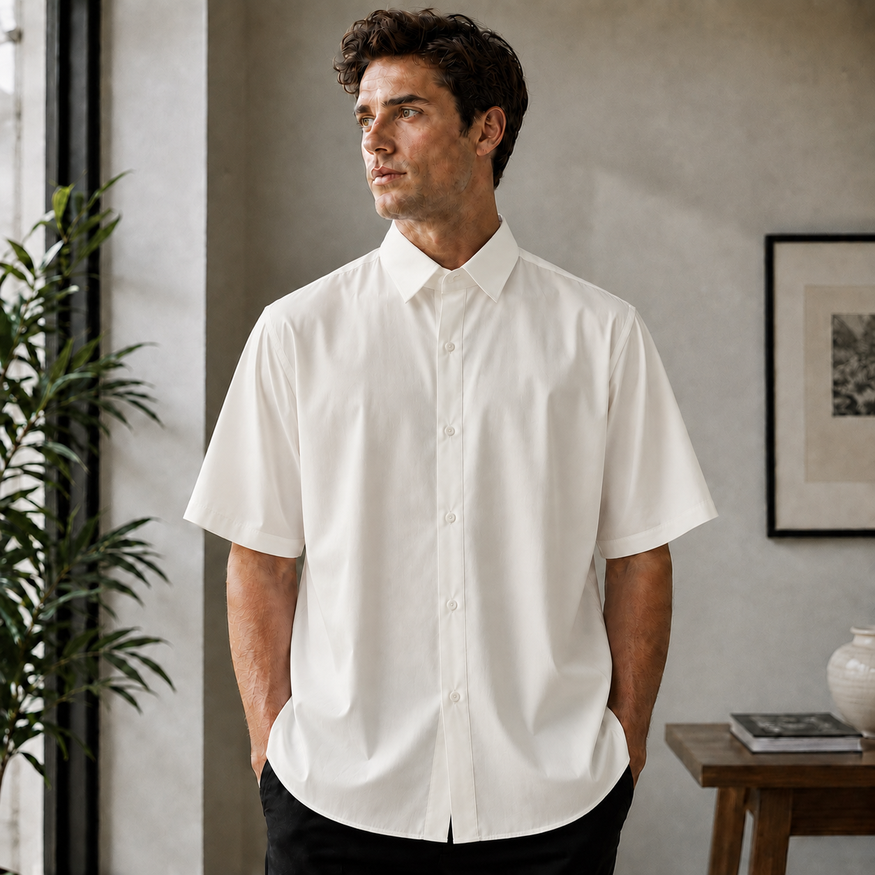 Clemens | Herren Sommer Hemd Schlicht