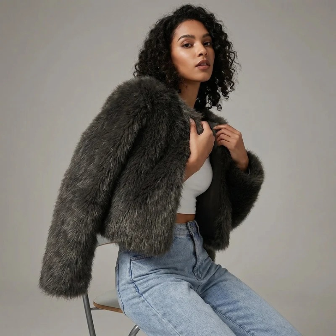 Cleo | Damen Kurze Jacke mit Langarm
