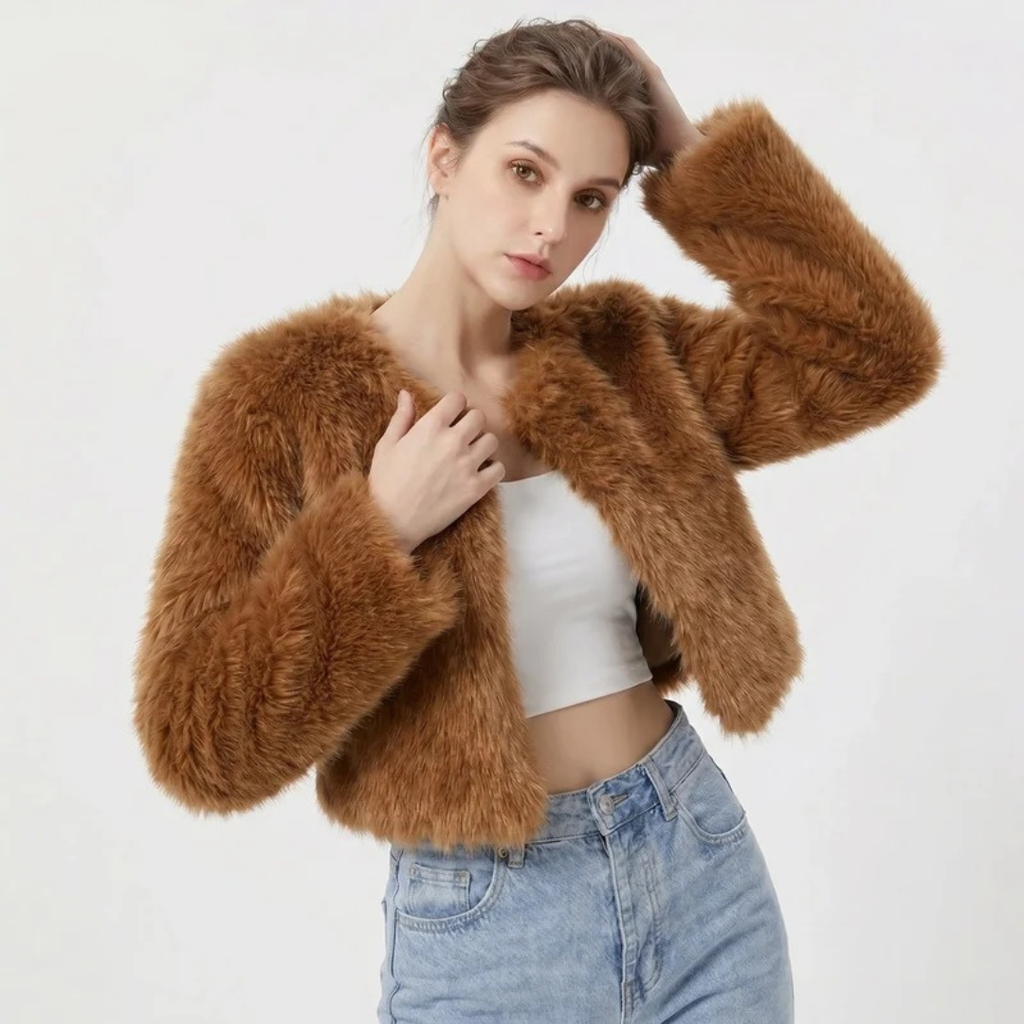 Cleo | Damen Kurze Jacke mit Langarm