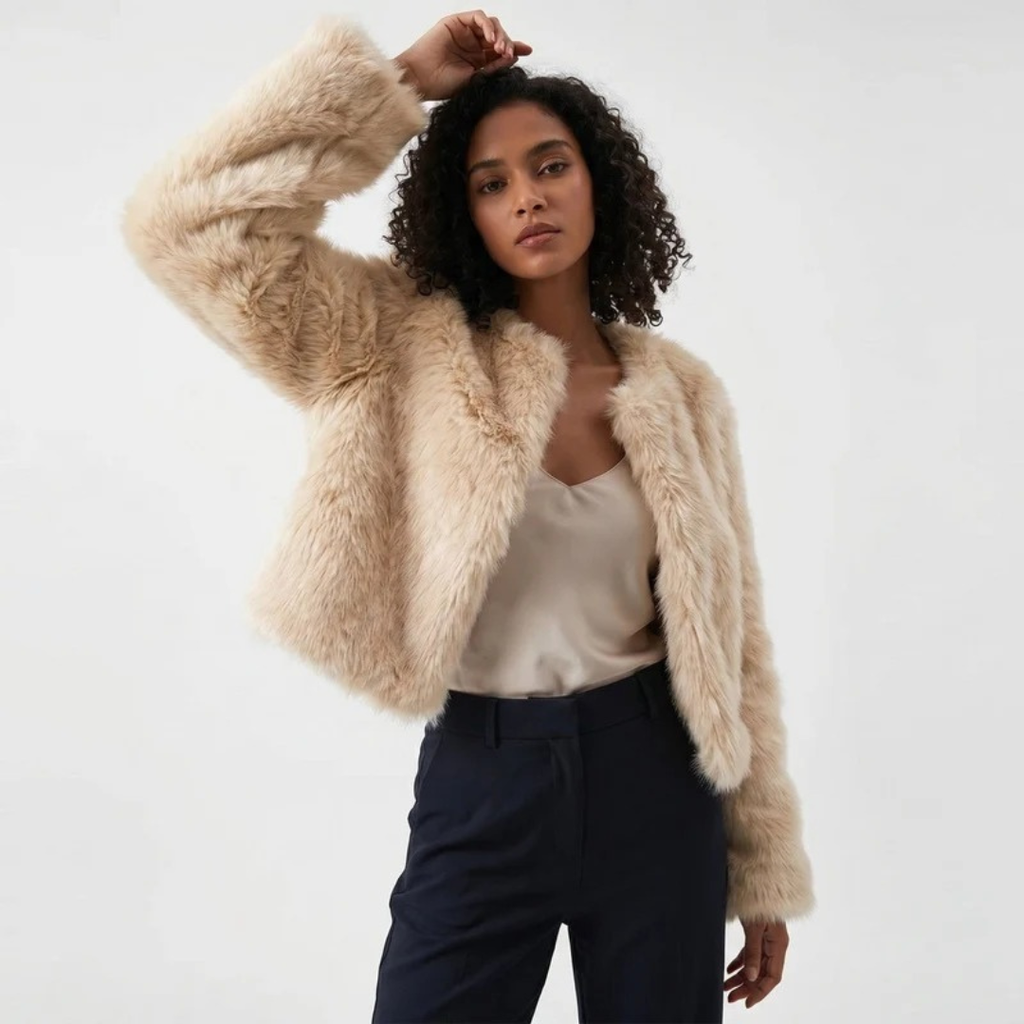 Cleo | Damen Kurze Jacke mit Langarm