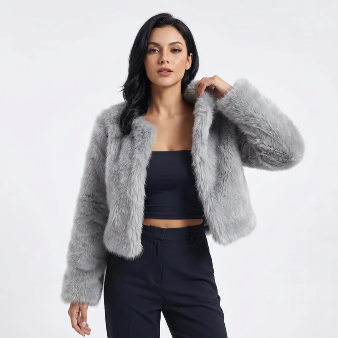Cleo | Damen Kurze Jacke mit Langarm