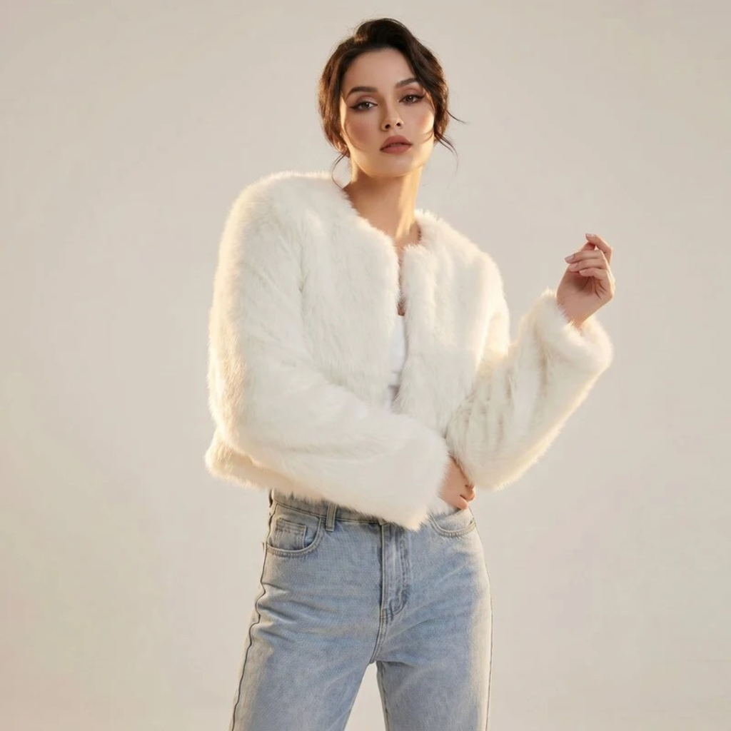 Cleo | Damen Kurze Jacke mit Langarm