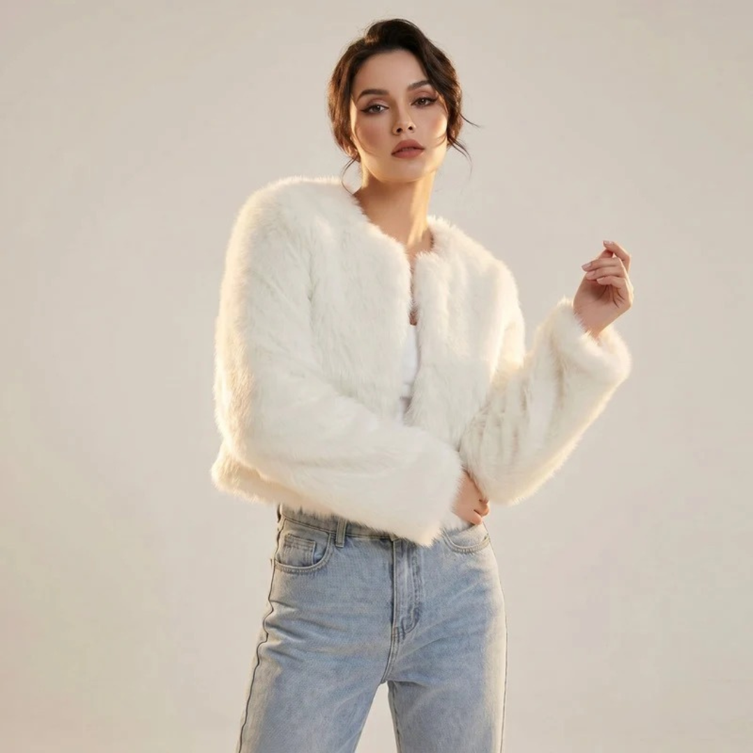 Cleo | Damen Kurze Jacke mit Langarm