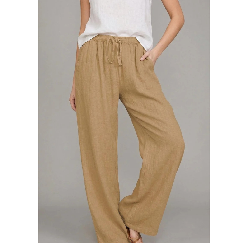 Cleo | Damen Wide-Leg Hose Mit Elastischem