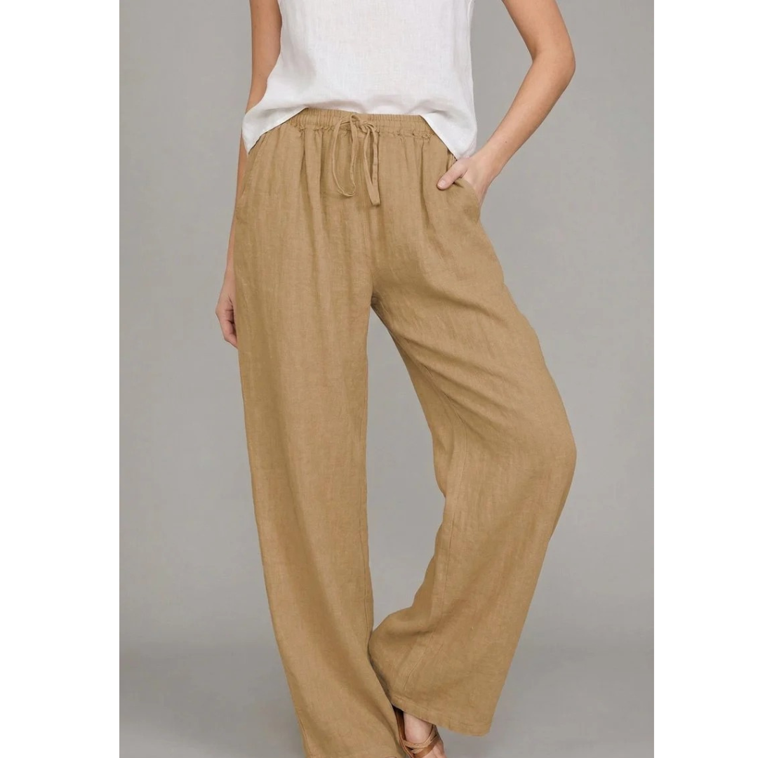 Cleo | Damen Wide-Leg Hose Mit Elastischem