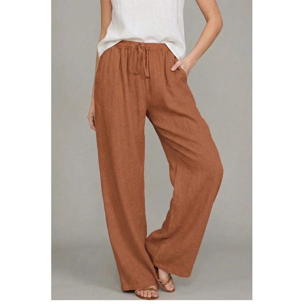 Cleo | Damen Wide-Leg Hose Mit Elastischem