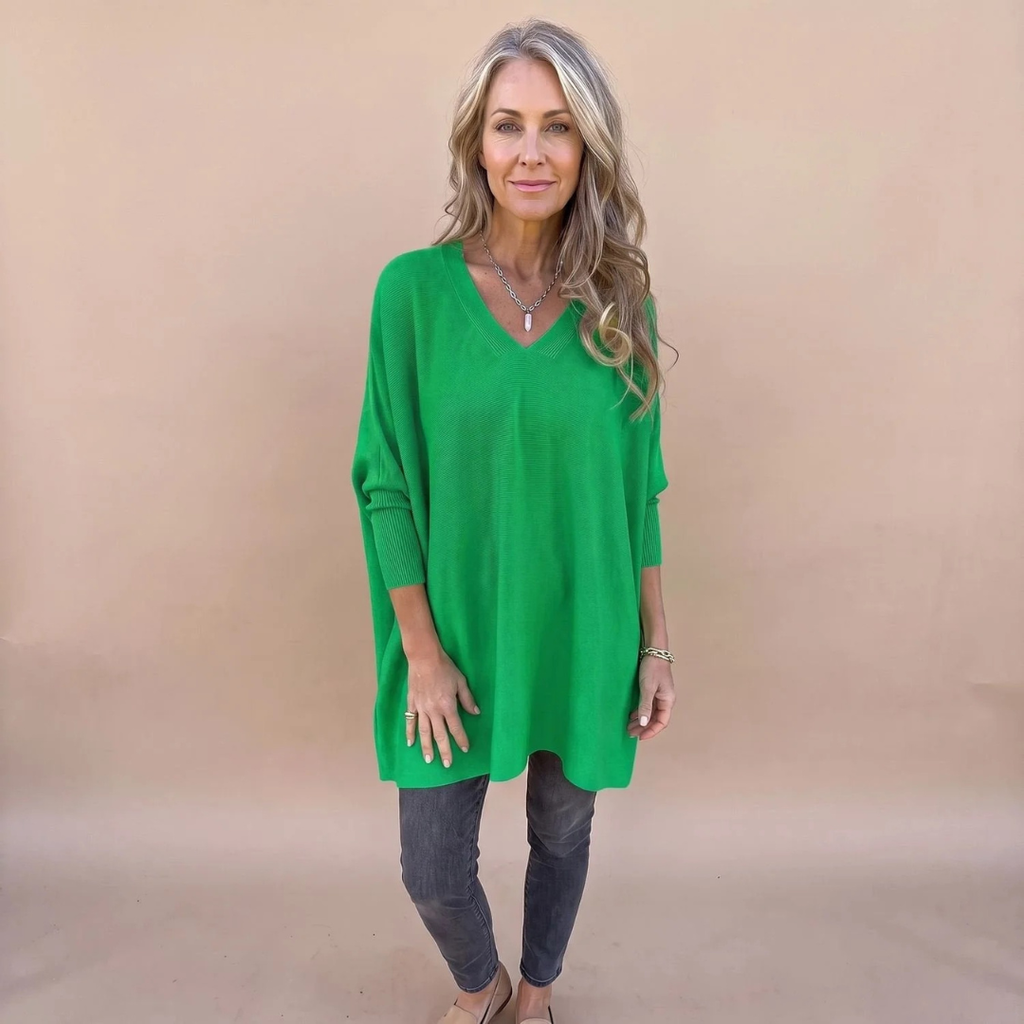 Constanze | Damen Pullover mit V-Ausschnitt