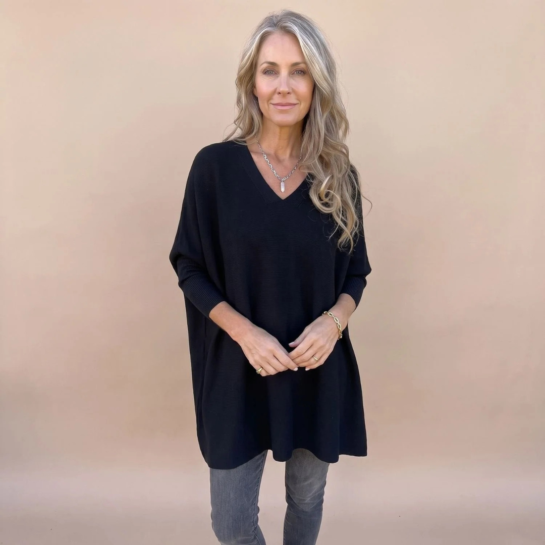Constanze | Damen Pullover mit V-Ausschnitt