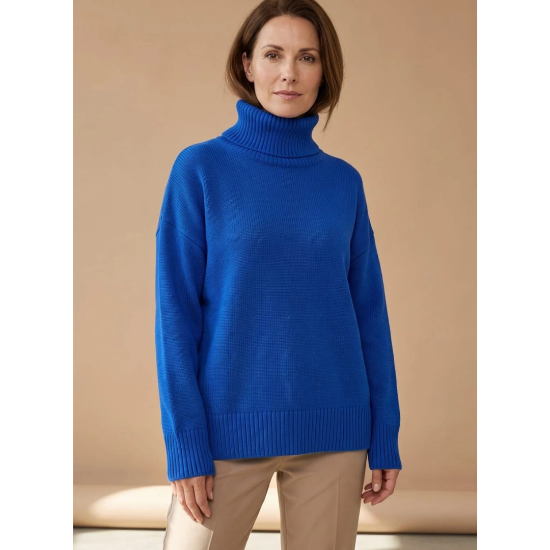 Constanze | Damen Rollkragenpullover mit Langarm  Bündchen