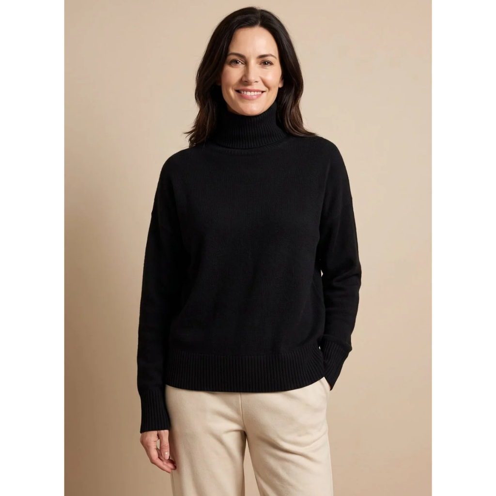 Constanze | Damen Rollkragenpullover mit Langarm  Bündchen