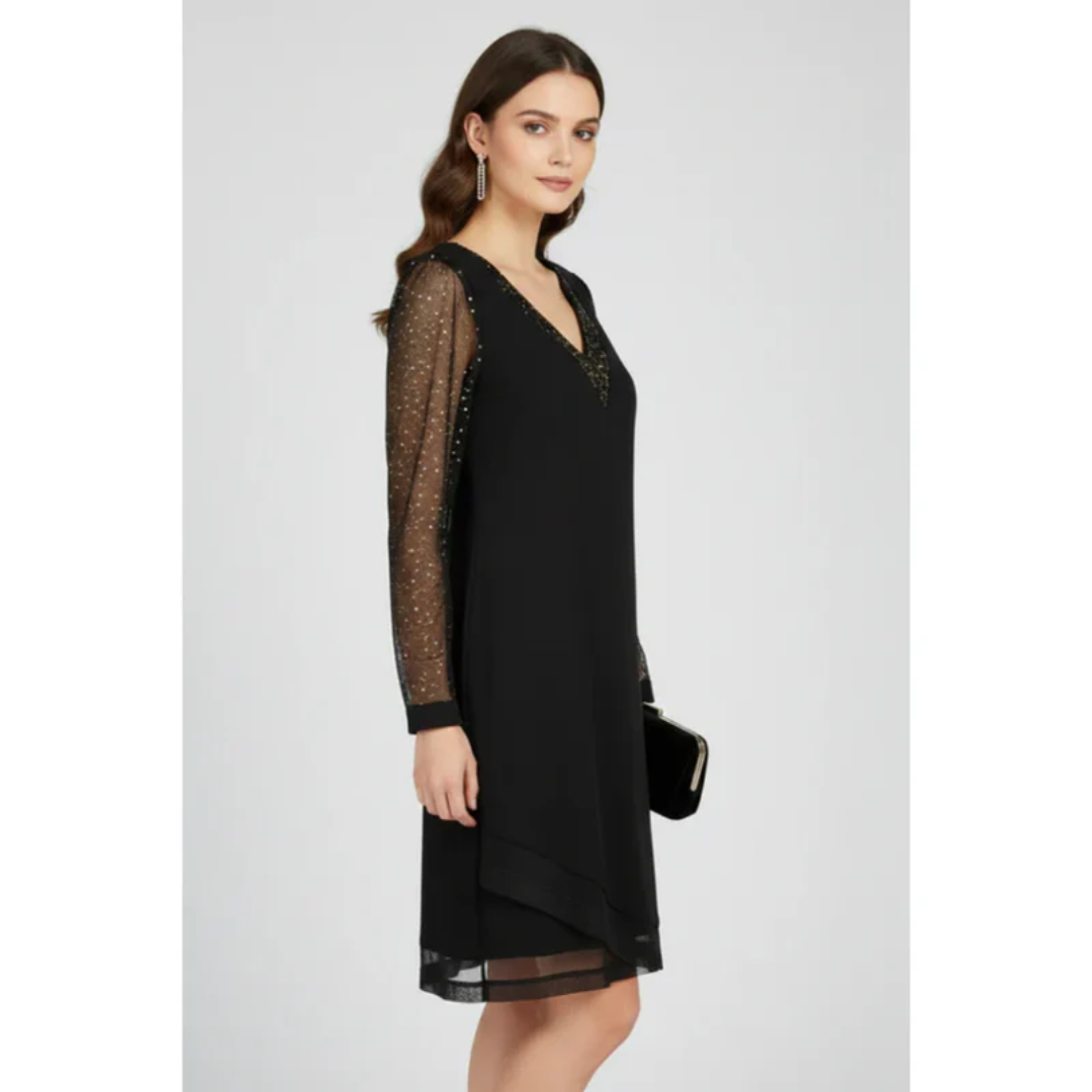 Corinna | Damen Cocktailkleid Für Abend Mit V Ausschnitt
