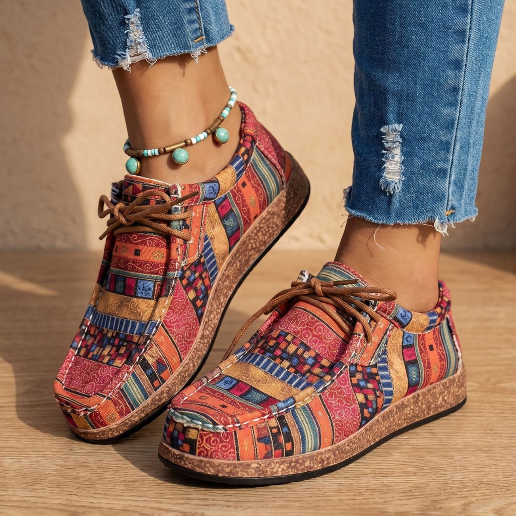 Corinna | Damen Orthopädische Schuhe im Boho Stil