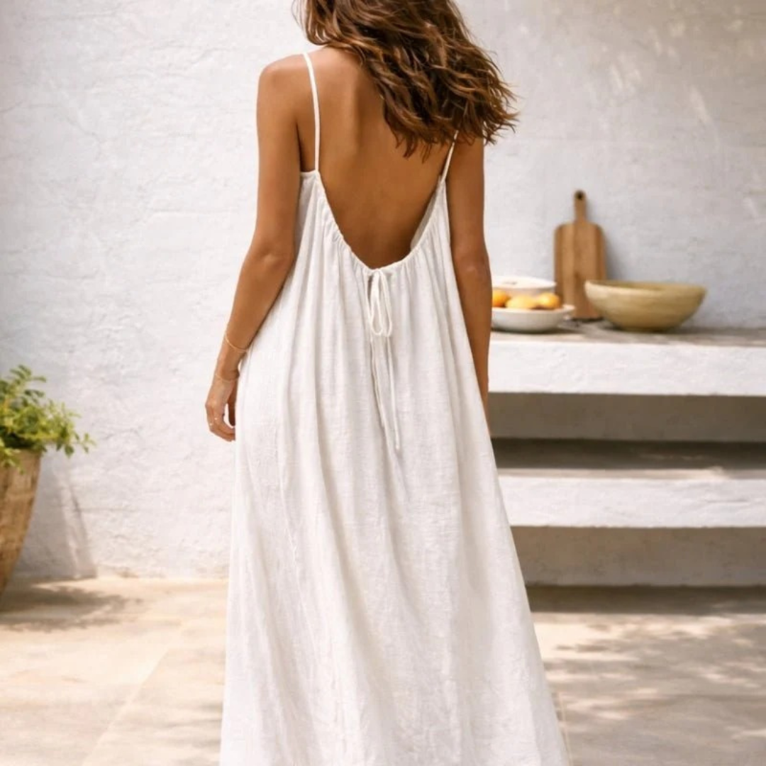 Cornelia | Damen Stilvolles Sommer Maxi Kleid