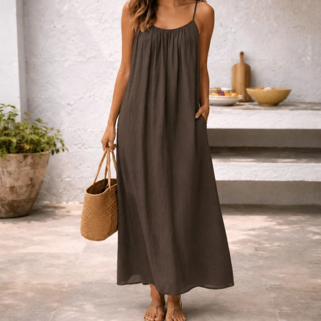 Cornelia | Damen Stilvolles Sommer Maxi Kleid