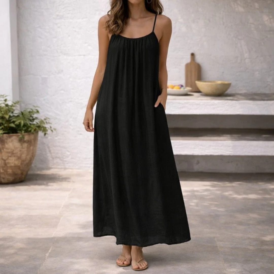 Cornelia | Damen Stilvolles Sommer Maxi Kleid