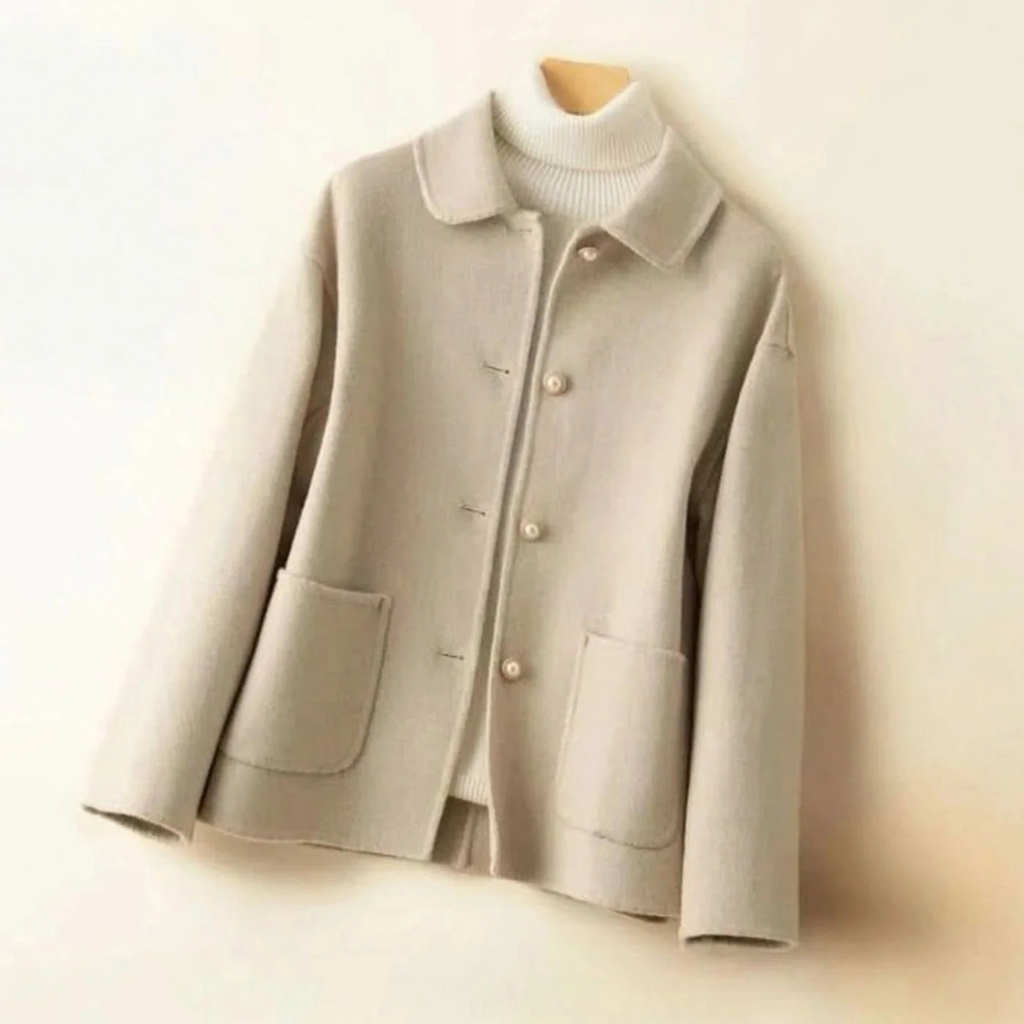 Cornelia | Damen Winterjacke mit Kragen und Knöpfen